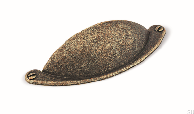 Shell furniture handle 1761 64 Antique Bronze