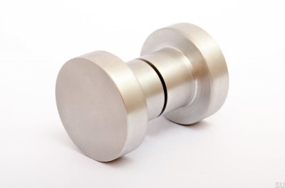 Double Sided Door Knob Dot 50 Brushed Aluminum