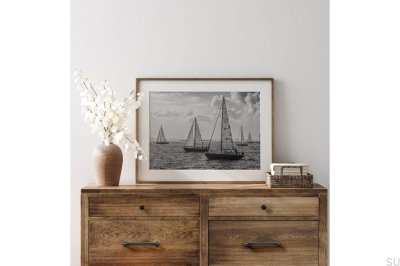 Elongated furniture handle Structure 128 Aluminum Black Matt