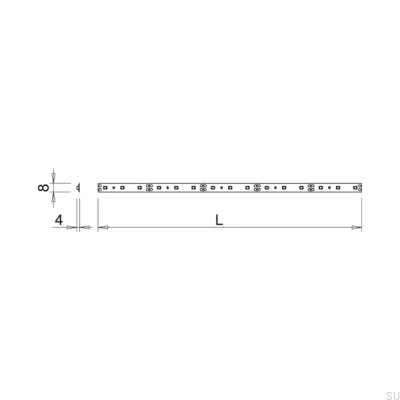 Flexy LED Strip HE CH 5000 24V/48W 3100K