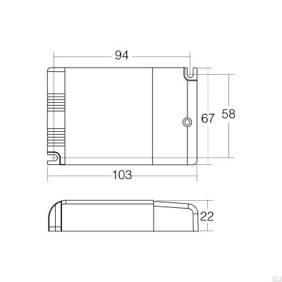 Drikon controller with 500mA/22W touch dimmer