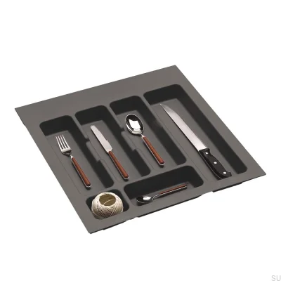 Classic cutlery drawer insert 500 mm Dark grey