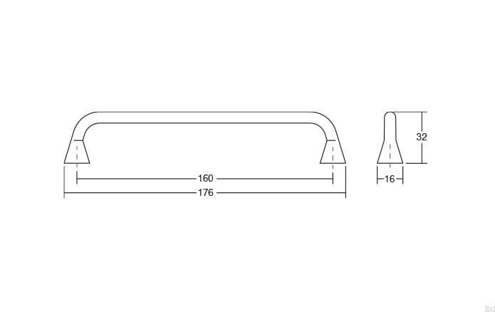 Rysunek techniczny uchwytu Bella
