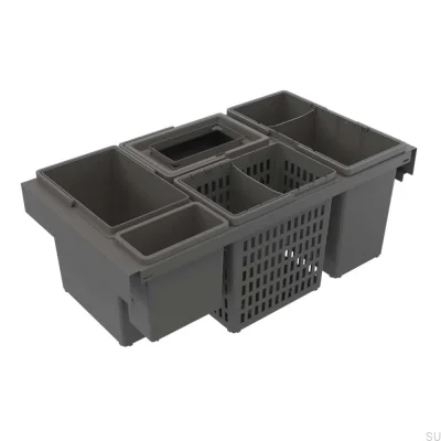 Trend Highside 800 Eco Waste Bin System Dark Grey