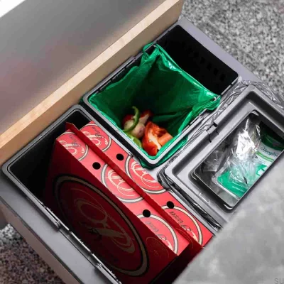 Trend Highside 800 Eco Waste Bin System Dark Grey