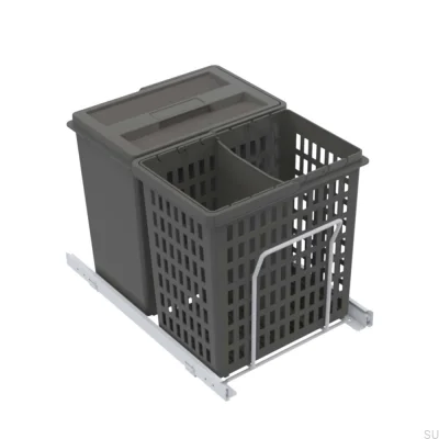 Waste sorting system Select Basic Eco Dark grey