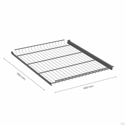 Wire shelf 500 mm Dark grey