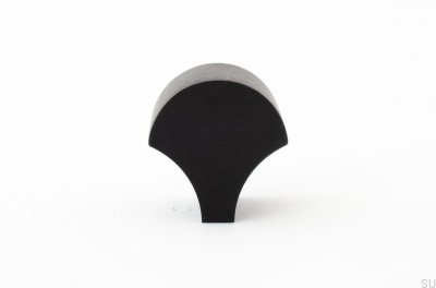 Furniture knob Feather 28 Aluminum Black
