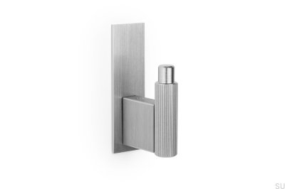 Arpa Plate Aluminum Silver Brushed Eco Wall Hanger with Pad