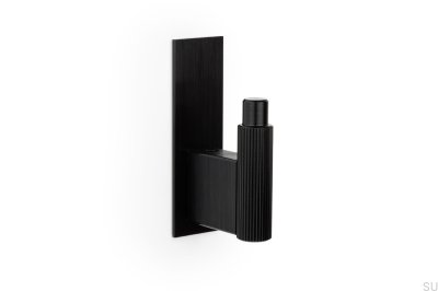 Arpa Plate Aluminum Black Brushed Eco Wall Hanger with Pad