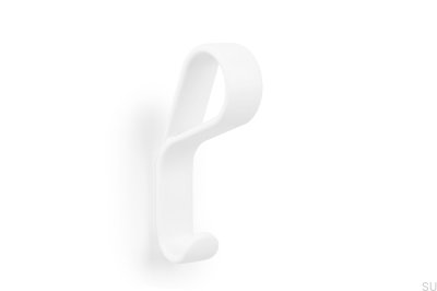 Wall hanger Belt Metal Matt White Eco