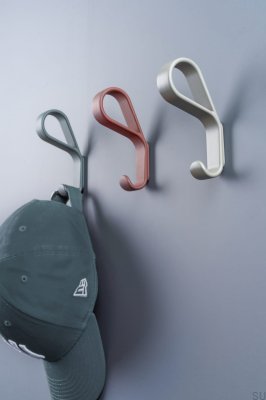 Wall hanger Belt Metal Matt White Eco