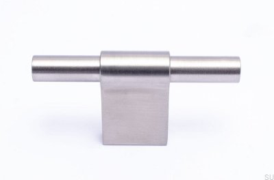 Furniture handle T-Bar Line 12 Silver Brushed stainless steel