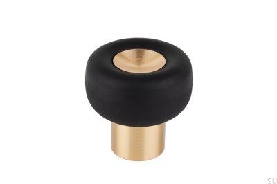 Foot Buggy Floor Door Stop Aluminum Gold Brushed Cava