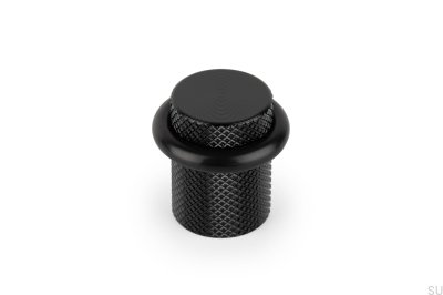 Floor stopper for doors Graf Aluminum Black Brushed