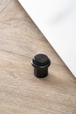 Floor stopper for doors Graf Aluminum Black Brushed