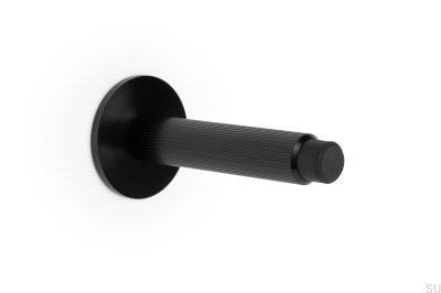 Foot Wall-mounted door stopper Arpa Aluminum Black Brushed