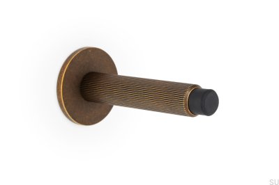 Foot Wall-mounted door stopper Arpa Aluminum Rustic Gold