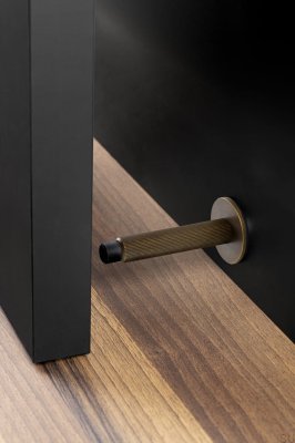 Foot Wall-mounted door stopper Arpa Aluminum Rustic Gold