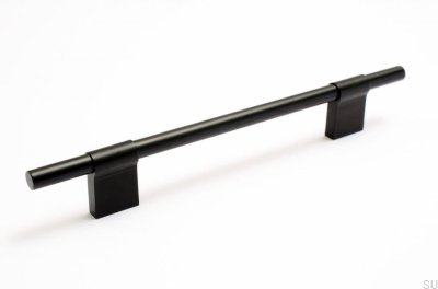 Furniture handle Line 128 Black Aluminum