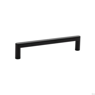 Inez 128 oblong furniture handle, metal, matt black