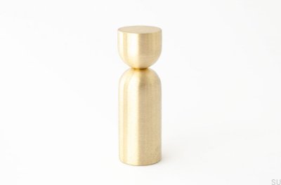 Kokeshi 1856 Wall Hanger Brushed Brass Unlacquered