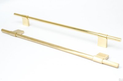 Furniture handle Line 224 Gold Brass Brushed Unpainted