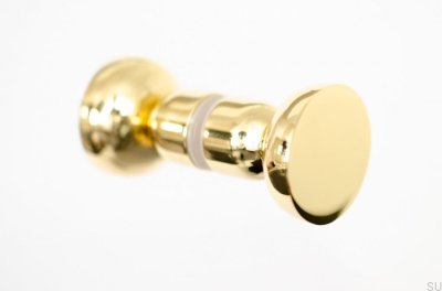 Kokeshi Double-Sided Door Knob 3032 Brass Polished Unvarnished
