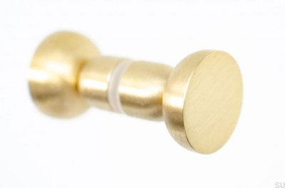 Kokeshi Double-Sided Door Knob 3032 Brushed Brass Unlacquered