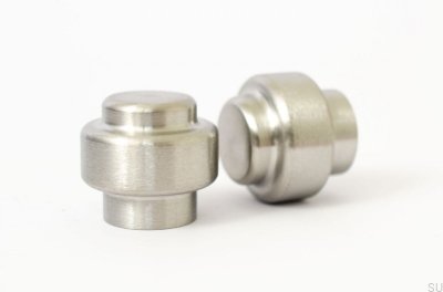 Furniture knob Wall hanger Hip 30 Brushed steel