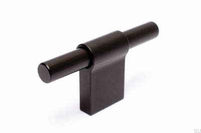 Furniture handle T-Bar Line 12 Black aluminum
