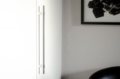 Lengthwise furniture handle Line Big 342 Polished stainless steel