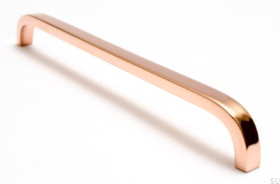 Slender furniture handle Slim 224 Polished Copper Unpainted