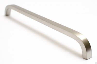 Elongated furniture handle Slim 224 Silver, Steel, Brushed
