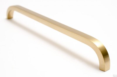 Slender furniture handle Slim 224 Gold Brass Brushed Unpainted