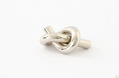 Knot 35 furniture knob, polished nickel