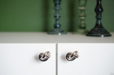 Knot 35 furniture knob, polished nickel