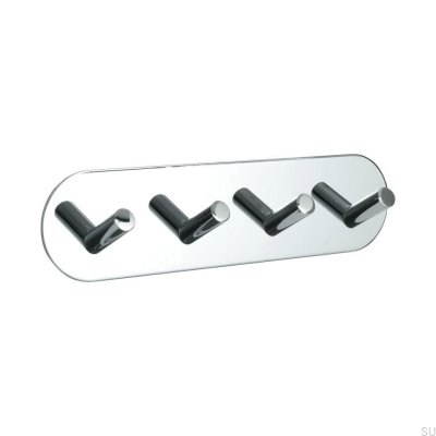 Base 100-4 wall hanger Polished chrome