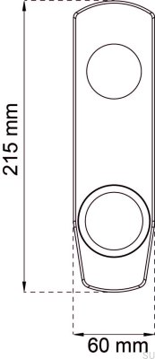 Cover plate for modular lock 60, Matte Brass, Scandinavian Standard