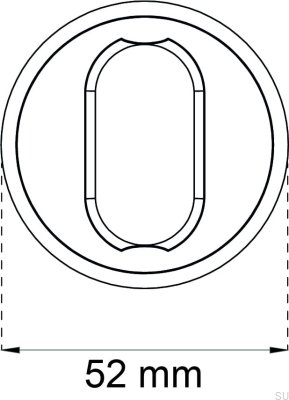 Universal Chrome Polished Cylindrical Ring Scandinavian Standard