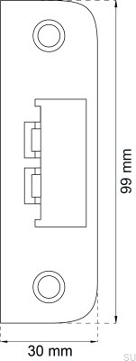 6510 White Standard Scandinavian Lock