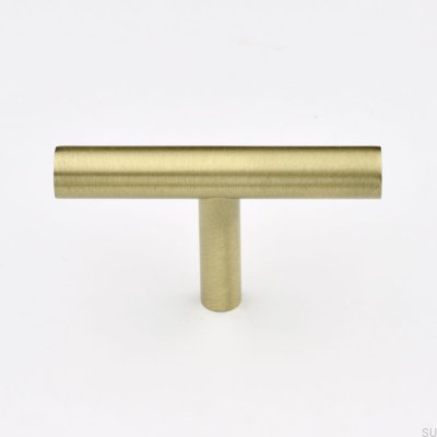 Furniture knob T-Bar Marbelo Brushed Brass
