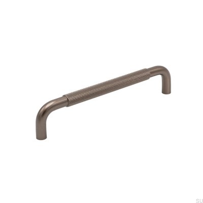 Helix 160 oblong furniture handle, dark brown aluminum