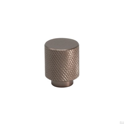 Helix Aluminum Dark Brown furniture knob
