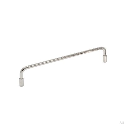 Spira 160 oblong furniture handle, nickel-plated brass, polished