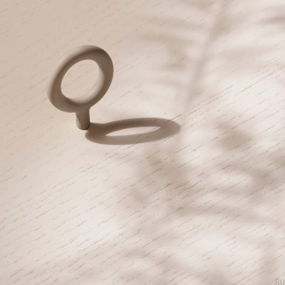 Key Metal furniture knob Greige