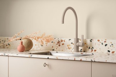 Key Metal furniture knob Greige