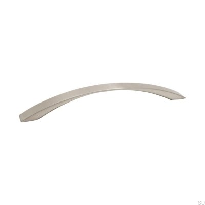 Elongated furniture handle Blues 160 Brushed silver (inox look)