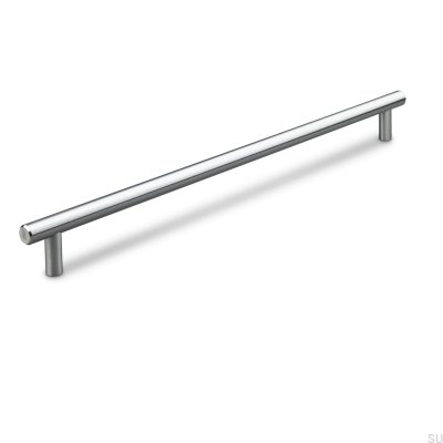 Alta 320 longitudinal furniture handle, brushed silver