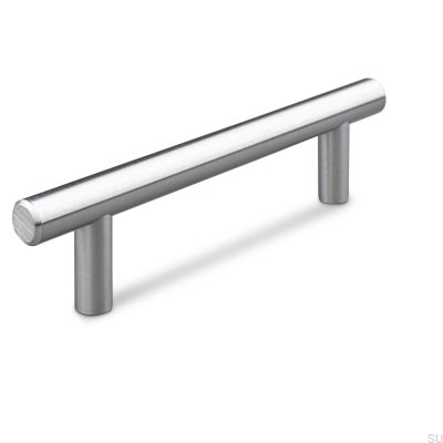 Alta 96 longitudinal furniture handle, brushed silver